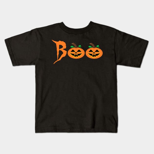 BOO! Kids T-Shirt by JeanKellyPhoto